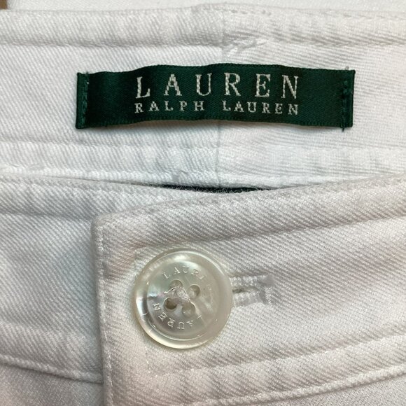 Lauren Ralph Lauren Womens 10 Straight Leg White Jeans - Picture 9 of 12